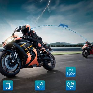 Fone de ouvido com microfone para moto